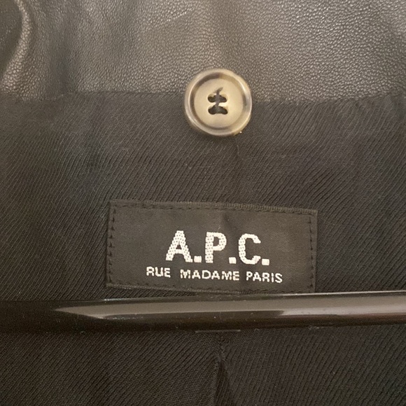 A.P.C. - leather motorcycle jacket - xs - Picture 2 of 14